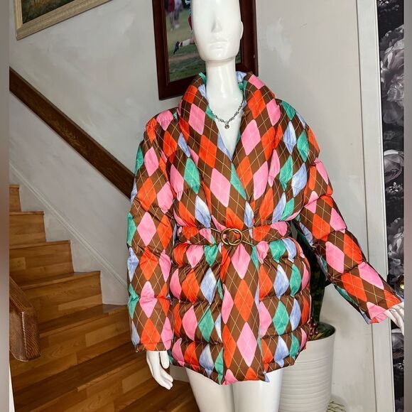 New Rachel Antonoff Toni Belted Puffer
Multicolor Size Small - Picture 6 of 10